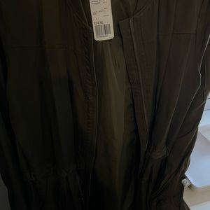 Casual Long Jacket - Olive